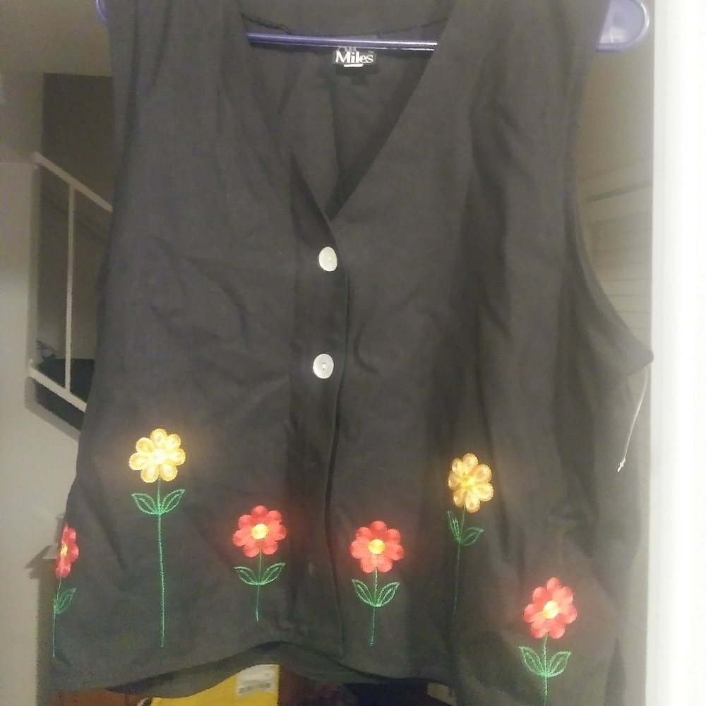 VTG Stitched Flower Vest (🔥🤑4/6🤑🔥)